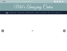 Tablet Screenshot of melsamazingcakes.com